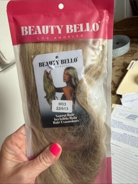 Halo Hair Extension - Light Blonde (22/613)